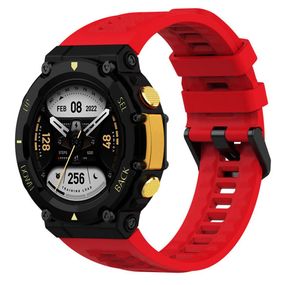 Силиконовый ремешок Primolux для смарт-часов Xiaomi Amazfit T-Rex 2 (A2169 / A2170) - Red