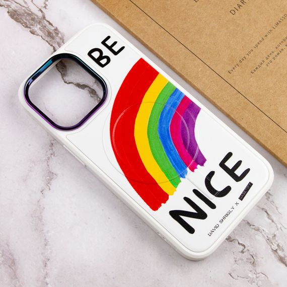 TPU+PC чохол Funny pictures with MagSafe для Apple iPhone 13 Pro (6.1") TPU+PC, Be Nice | Зображення 3
