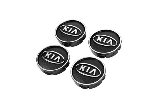 Ковпачки диски чорні kia60tur-bl (59мм на 55мм, 4 шт) для Тюнінг KIA | Зображення 1