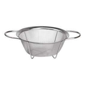 Друшляк з двома ручками 20 см дрібнокомірчаста сітка з нержавіючої сталі HP-19-2-20CM