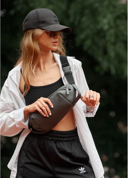 Сумка жіноча Sambag HOLSTER MSH Графітова 36 х 14 х 4 см (87113009) | Зображення 9