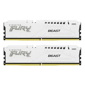 Модуль пам&#039;яті для комп&#039;ютера DDR5 64GB (2x32GB) 6400 MHz Beast White EXPO Kingston Fury (ex.HyperX) (KF564C32BWEK2-64)