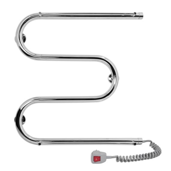 Электрическая полотенцесушилка Laris Змеевик 25 РС3 500 х 500 с 2-мя полками Е (подкл. справа) | Зображення 1