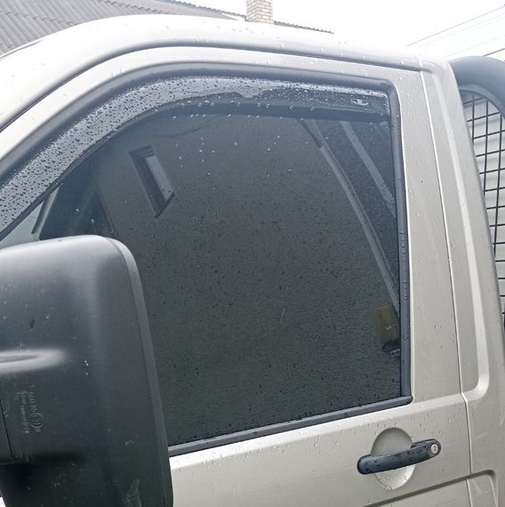 Ветровики вставные (2 шт, HIC) для Volkswagen T5 2010-2015 гг | Зображення 2
