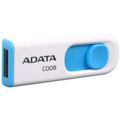 USB флеш накопитель ADATA 32GB C008 White USB 2.0 (AC008-32G-RWE) (AC008-32G-RWE) | Зображення 1