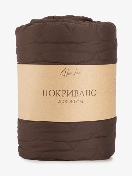 Покривало стьобане 178207 210х240 см Шоколадний shop (2600001782073) | Зображення 2