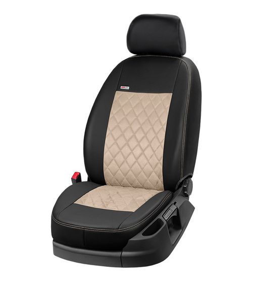 Авточохли екошкіра-2024тканина-2024антара Eco Prestige Antara (повний салон) для Ford Connect 2006-2009 рр | Зображення 9