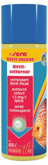 Засіб для зниження рівня нітритів у воді Sera Nitrit-minus на 400 л 100 мл 32300
