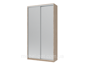 Шафа купе Сіті Лайт Doros Дуб Сонома 2 Дзеркала 120х45х225 (44900068)