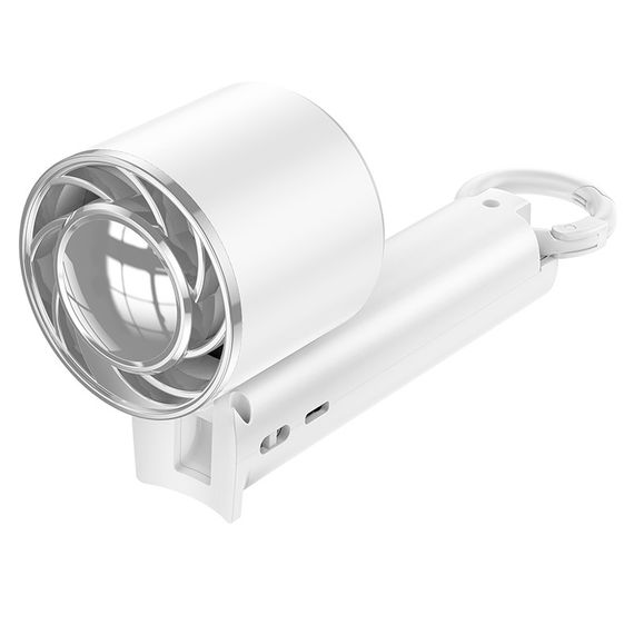 Портативний вентилятор Hoco HX61 Exquisite handheld folding fan 1200 mAh White | Зображення 3