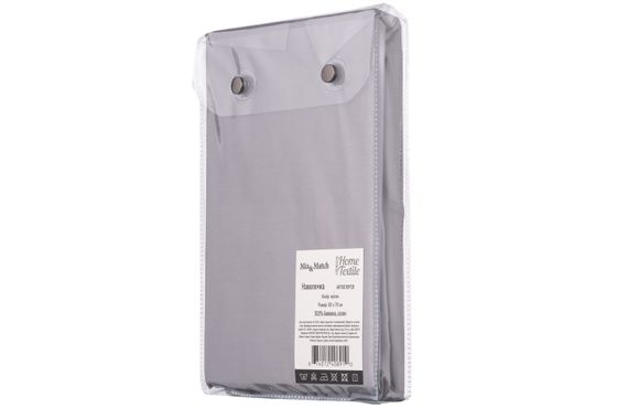 Наволочка Ardesto Mix&Match, 50х70см, 100% бавовна, сатин, сірий (ART5070PCD) | Зображення 1