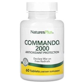 Антиоксидант Natures Plus Антиоксидантная защита, Commando 2000, 60 таблеток¶Ашваганда, 470 мг, Ashwagandha,