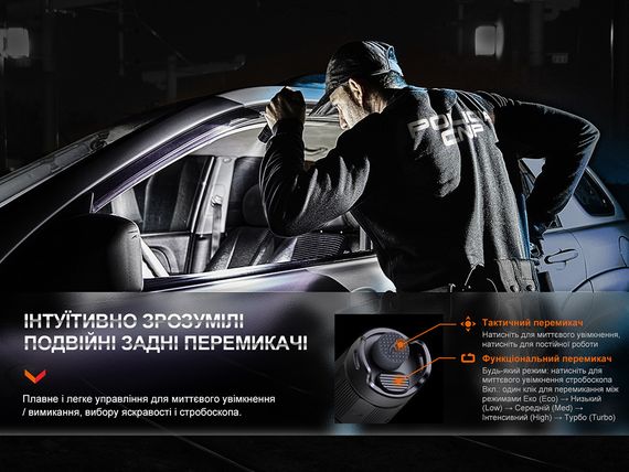 Ліхтар тактичний акумуляторний Fenix PD35R | Зображення 8