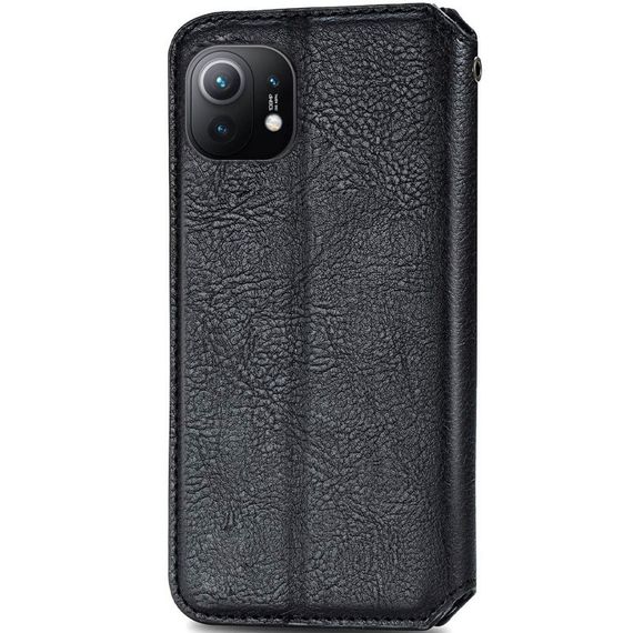 Кожаный чехол-книжка GETMAN Cubic (PU) для Xiaomi Mi 11 Черный | Зображення 2