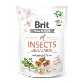 Лакомство для собак Brit Care Dog Crunchy Cracker Insects с лососем и белком насекомых 200 гр