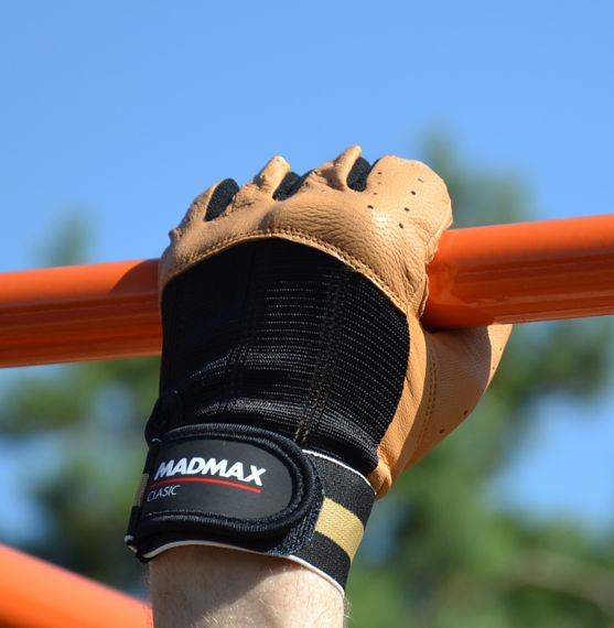 Рукавички для фітнесу MadMax MFG-248 Clasic Brown M | Зображення 4
