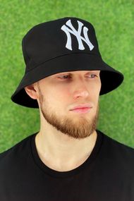 Мужская панама «NY Yankees» черный + белый