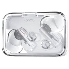 Навушники Bluetooth TWS XO G21 Crystal Translucent Dual-Mic ANC+ENC Білі