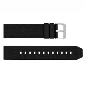 Ремінець для годинника Skmei 1206 Black-White силіконовий чорно-білий