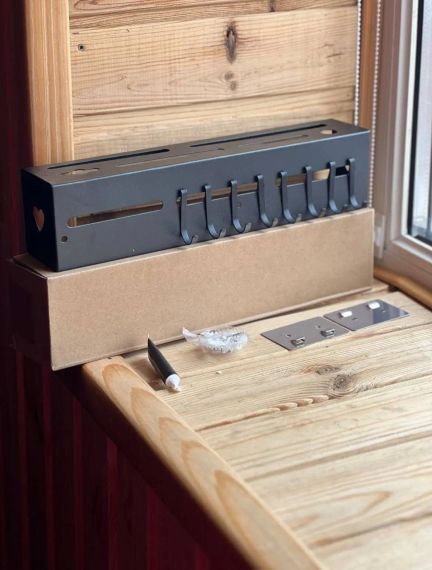 Настенный многофункциональный органайзер для хранения кухонных принадлежностей 30 см | Зображення 3