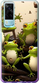 Чехол на Vivo Y53s Жабки "5656u-2438-17620"