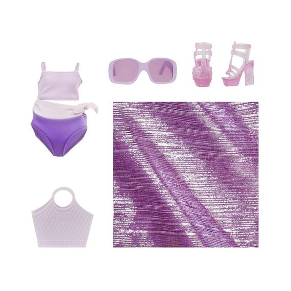Лялька дитяча Віолетта Rainbow High 507314 серії "Swim & Style" з аксесуарами | Зображення 6
