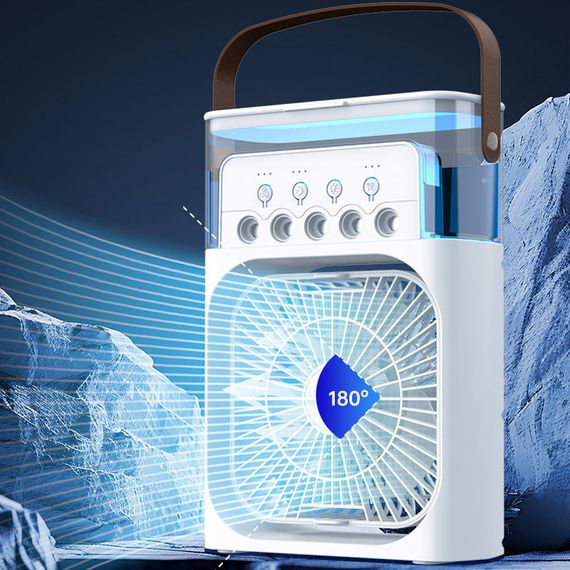 Настільний вентилятор Spray Fan-B 2in1 з регулюванням кута нахилу і водяним охолодженням White | Зображення 4