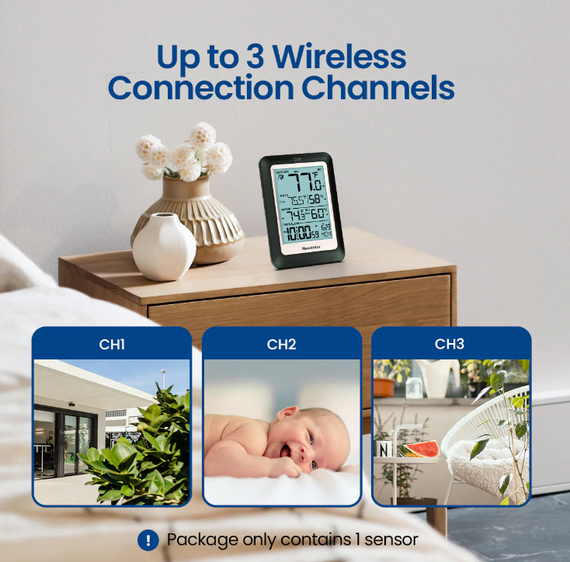 Метеостанція, бездротова домашня Newentor Q8 — всі функції в одному | Зображення 7