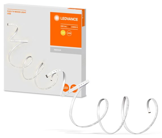 Стрічка світлодіодна LEDVANCE FLEX TV MOOD LIGHT 2,7W, 200Lm, 3500K, USB (4058075666894)