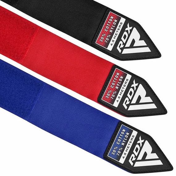 Бинти для боксу RDX RB Hand Wraps Combine 3 пари Red,Black,Blue (4.5м.) | Зображення 2