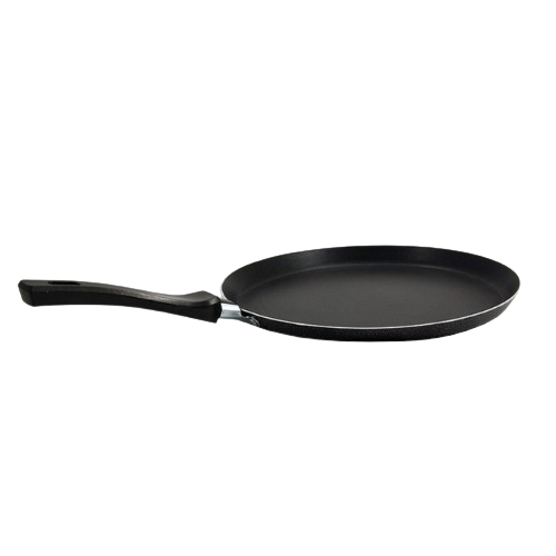Сковорідка для млинців d20см б/кришки а/п Non Stick чорний 692019617203 Interos