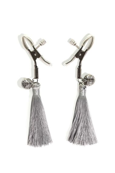 Затискачі для сосків Art of Sex Nipple Clamps Barocco Tassels Сріблясті
