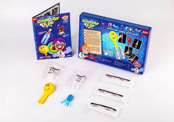 Набір освітній для проведення дослідів Chemistry Kids 1 Економ Danko Toys пізнавальний набір для дітей | Зображення 1