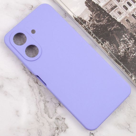 Чохол TPU GETMAN Liquid Silk Full Camera для Xiaomi Redmi 13C / Poco C65 Бузковий / Dasheen | Зображення 1