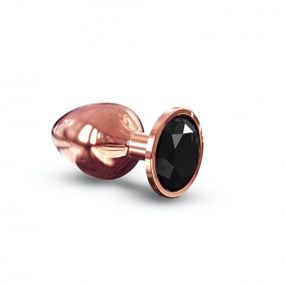 Золота металева анальна пробка із прикрасою у вигляді кристалу Dorcel - Diamond Plug, L