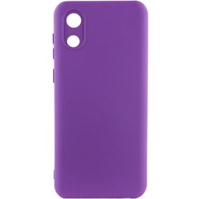 Чехол Silicone Cover Lakshmi Full Camera (A) для Samsung Galaxy A03 Core Full camera, Фіолетовий / Purple
