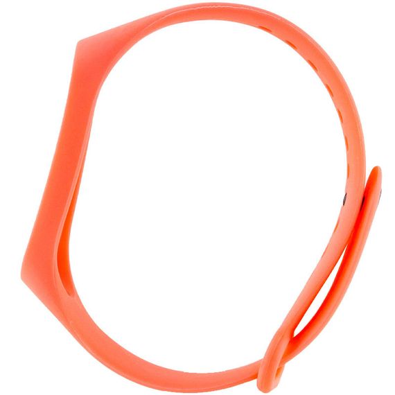 Силіконовий ремінець для Xiaomi Mi Band 3/4 Білий Рожевий/Hot Pink | Зображення 1