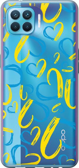 Чехол на Oppo A93 Сердца UA "5292u-2185-17620"