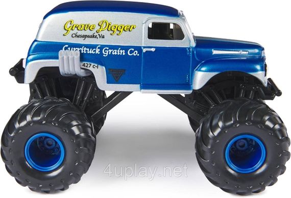 Оригинал Monster Jam Grave Digger Monster Truck Монстр-трак 1:24 Могильщик Гробокопатель Металлический кузов | Зображення 3