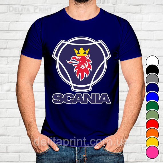Футболка с принтом авто "Cкания / Scania" | Зображення 1