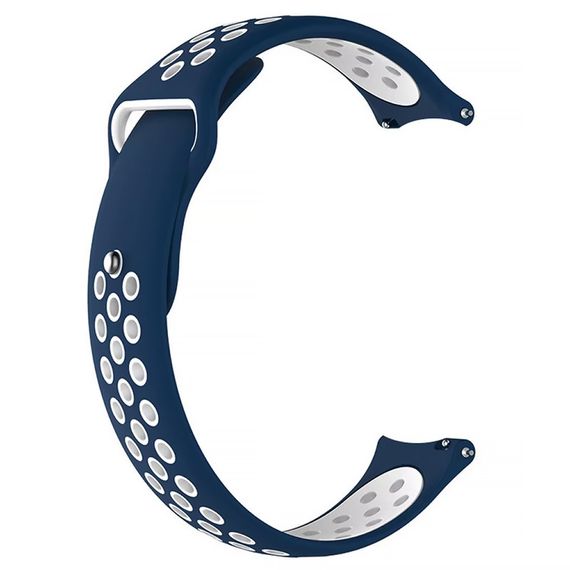 Силиконовый ремешок Active Air для Smart Watch 20mm Midnight Blue / White