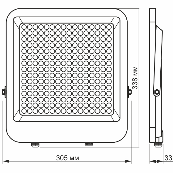 LED Прожектор 200W 5000К 220V VL-F2-2005G Videx | Зображення 3
