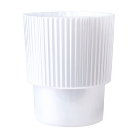 Вазон Стелла для орхідей дренажний 16*18,5см біла перлина Алеана