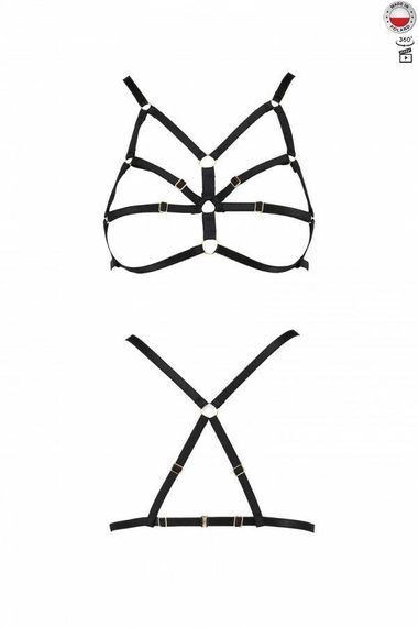 Бюстгальтер-стрепы Passion Exclusive ARMANDA BRA XXL/XXXL, black sexstyle
