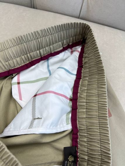 Літні чоловічі шорти Loro Piana коричневого кольору sh150 | Зображення 8
