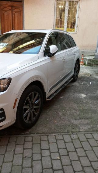 Боковые пороги OEM V1 (2 шт., алюминий) для Ауди Q7 2015-2024 гг | Зображення 2