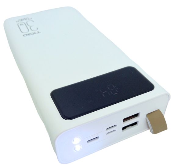 Power Bank 30000 mAh 2А реальна ємність Tx30 зарядка зовнішній акумулятор павербанк сертифікований | Зображення 5
