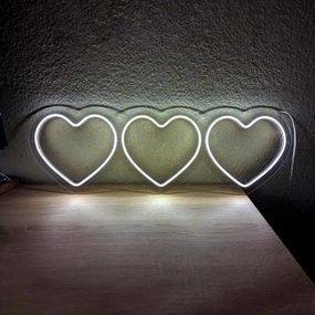 Неоновий світильник Три Серця 750х250 acr-n000106