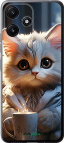 Чохол на Xiaomi Poco M6 Pro 5G Білий кіт "5646u-3859-2448"