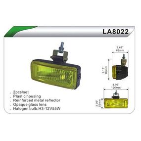 Фара додаткова DLAA 8022 W/H3-12V-55W/126*53мм